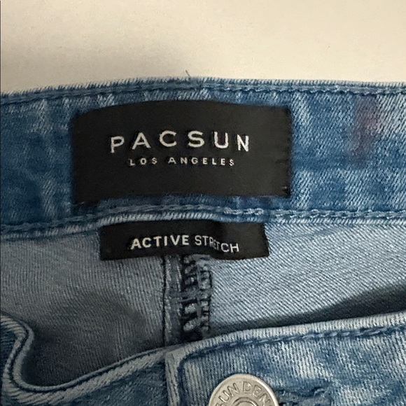 Pacsun stacked skinny splatter paint jean shorts - Picture 2 of 5